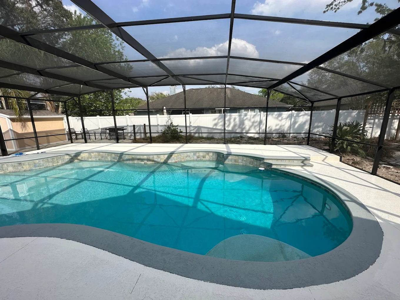 Freeform pool project in Florida